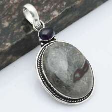 Coffee Bean Jasper Amethyst Gemstone  Pendant Jewelry Gift 2.48" AP 30481 for sale  Shipping to South Africa