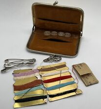Used, Vintage Pocket Travel Sewing Kit Gold Tone Snap Purse for sale  Shipping to South Africa