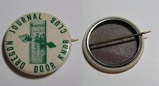 OREGON JOURNAL DOOR KNOB CLUB  c. 1940s 1.5" Dia Pinback Newspaper SCARCE for sale  Shipping to South Africa