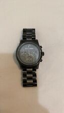 Michael Kors Men’s Black Stainless Steel Watch, used for sale  Shipping to South Africa