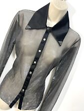 Black silver blouse for sale  SHEFFIELD