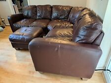 Seater leather corner for sale  CRANLEIGH