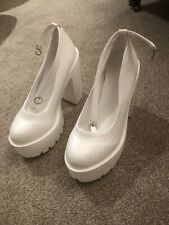 Shein white platform for sale  ALFRETON