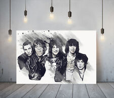 Rolling Stones-Deep incriminou Canvas Wall Sketch Arte Foto Impressão De Papel-Preto comprar usado  Enviando para Brazil