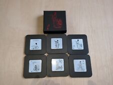 Set Of 6 Oriental Drinks Coasters , used for sale  Shipping to South Africa