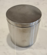 brushed stainless steel canisters for sale  LONDON