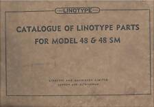 Catalogue linotype parts usato  Valenzano