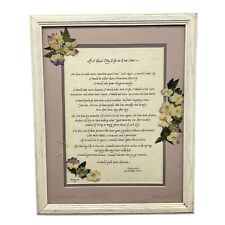 Wood framed poem for sale  Georgetown