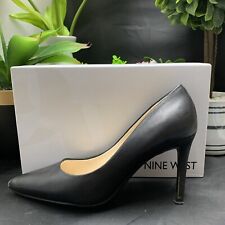 Nine West Etta Black Leather Pump Heels Women’s Size 6M (031483) for sale  Shipping to South Africa