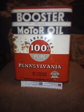 vintage booster motor oil can for sale  Barnesville