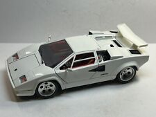 Used, Burago 1988 Lamborghini Countach White 1:18 Die Cast for sale  Shipping to South Africa