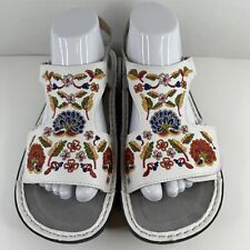 Sandalias de mujer Alegria Viki blancas con agujas y alfileres talla 9,5-10 EU 40, usado segunda mano  Embacar hacia Argentina