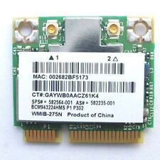 HP Broadcom BCM943224HMS Wireless Wifi N Half mini Card 582564-001 802.11abgn for sale  Shipping to South Africa