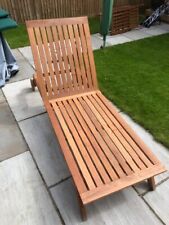 Wooden sun lounger for sale  UK