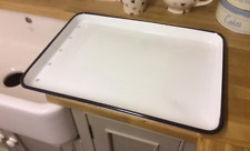 Repro Enamel Draining Board Belfast Butler Sink country kitchen chateau cottage for sale  Shipping to South Africa