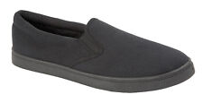 MENS FASHION CANVAS SLIP ON COMFORT TWIN GUSSET PUMP SNEAKERS SIZES 7-12 for sale  Shipping to South Africa