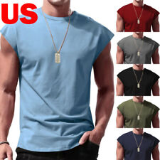 US Mens Muscle Tank Tops Shirt Sleeveless Athletic Bodybuilding Workout T-Shirts for sale  Shipping to South Africa