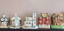 5 China Houses Coalport Village Church Old Curiosity Shop Umbrella House & Other for sale  Shipping to South Africa