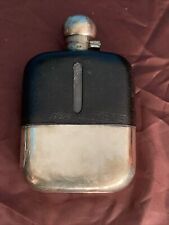 Silver And Mock Croc Hip Flask James Dixon & Sons Sheffield. Used Film Prop. for sale  Shipping to South Africa