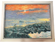 Sunset seascapes oil for sale  Fort Lauderdale
