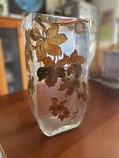 Vaso in vetro vintage, finemente decorato a mano, anni 60’ usato  Castelnuovo Del Garda