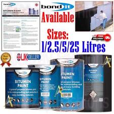 Used, Bond It Black Bitumen Paint Weatherproof Roof Protection Sealant Metal 1/2.5/25L for sale  Shipping to South Africa