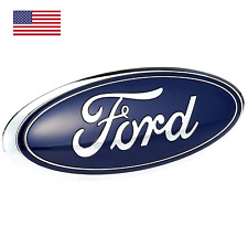 GRADE DIANTEIRA/PORTA TRASEIRA 9 polegadas emblema oval azul e cromado 2005-2014 Ford F150 2005-2014 1 peça comprar usado  Enviando para Brazil