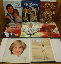 8 vtg DIANA Spencer PRINCESS of WALES Windsor British Royal Family HCDJ BOOK lot, used for sale  Shipping to South Africa