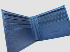 Carteira masculina de couro bi-dobrável Giorgio Armani...Saffiano...Elegante cor azul marinho escuro comprar usado  Enviando para Brazil