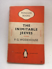 1953 The Inimitable Jeeves by PG Wodehouse Penguin Books First Edition Orange for sale  RUNCORN