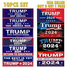 10PCS Set Trump 2024 Bumper Sticker Stickers Take Save America Back Donald MAGA for sale  Reno