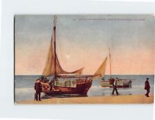 Cartão postal barcos de pesca holandeses perto de Scheveningen Holanda Holanda comprar usado  Enviando para Brazil