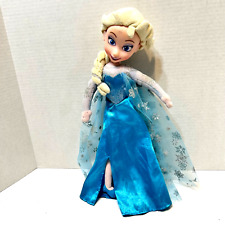 Muñeca de peluche Disney Just Play Frozen Snow Princesa Elsa cara de vinilo rellena 14 in segunda mano  Embacar hacia Argentina