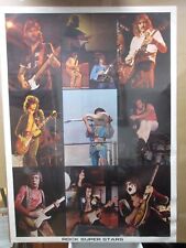 Póster de collage grande de Rock Super Stars 1976 rock and roll vintage Inv#1660 segunda mano  Embacar hacia Argentina