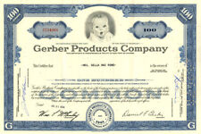 Used, Gerber Products Co. - 1950 dated Baby Food & Baby Products Company Stock Certifi for sale  Shipping to South Africa
