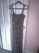 Vintage Black Tie Oleg Cassini Beaded Formal Dress 2 for sale  Shipping to South Africa