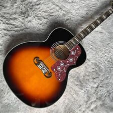 Guitarra acústica vintage Sunburst J200 topo de abeto traste de jacarandá 20 trastes, usado comprar usado  Enviando para Brazil