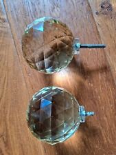 Pair glass round for sale  HINCKLEY