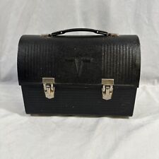 vintage black metal lunch box for sale  Fruitport