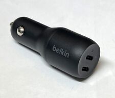 Carregador de carro Belkin 36W duplo USB-C com PPS/PD2 para iPhone 15/14/13/12, preto comprar usado  Enviando para Brazil