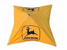 Guarda-chuva de lona vintage John Deere amarelo trator 4' X 4' logotipo preto comprar usado  Enviando para Brazil