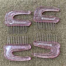 4x 18'' American Girl Sparkly Pink Hair Pick Wire Comb Hair Brush Accessory Toys na sprzedaż  Wysyłka do Poland