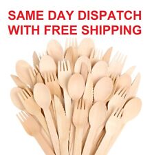 Wooden cutlery disposable for sale  LEICESTER