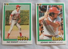 1981 Donruss Cincinnati Reds cartão de beisebol escolha um comprar usado  Enviando para Brazil