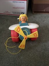 Fisher Price vintage 1980 Airplane Pull Toy w/ pilot  #171 for sale  Shipping to South Africa