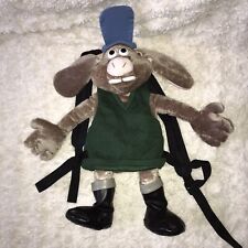 Wallace and Gromit - Curse of the Were-Rabbit - Rare Hutch 3D Soft Toy Backpack  for sale  COVENTRY