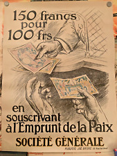 Affiche ancienne emprunt d'occasion  Paris-