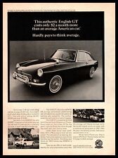 1967 MGB GT Mark II 2-Door Coupe 1799 cc Engine 91 HP Vintage MG Print Ad, used for sale  Austin