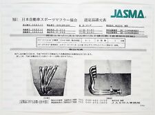 CERTIFICADO DE CABEZALES JDM MUGEN JASMA 18100-XG9R-K0S0 4-1 B18C DC2 TIPO R DB8 ITR segunda mano  Embacar hacia Argentina