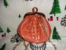 leather orange purse for sale  Newport News